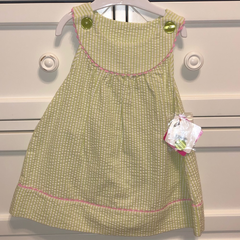 Baby girl seersucker dress 18 months